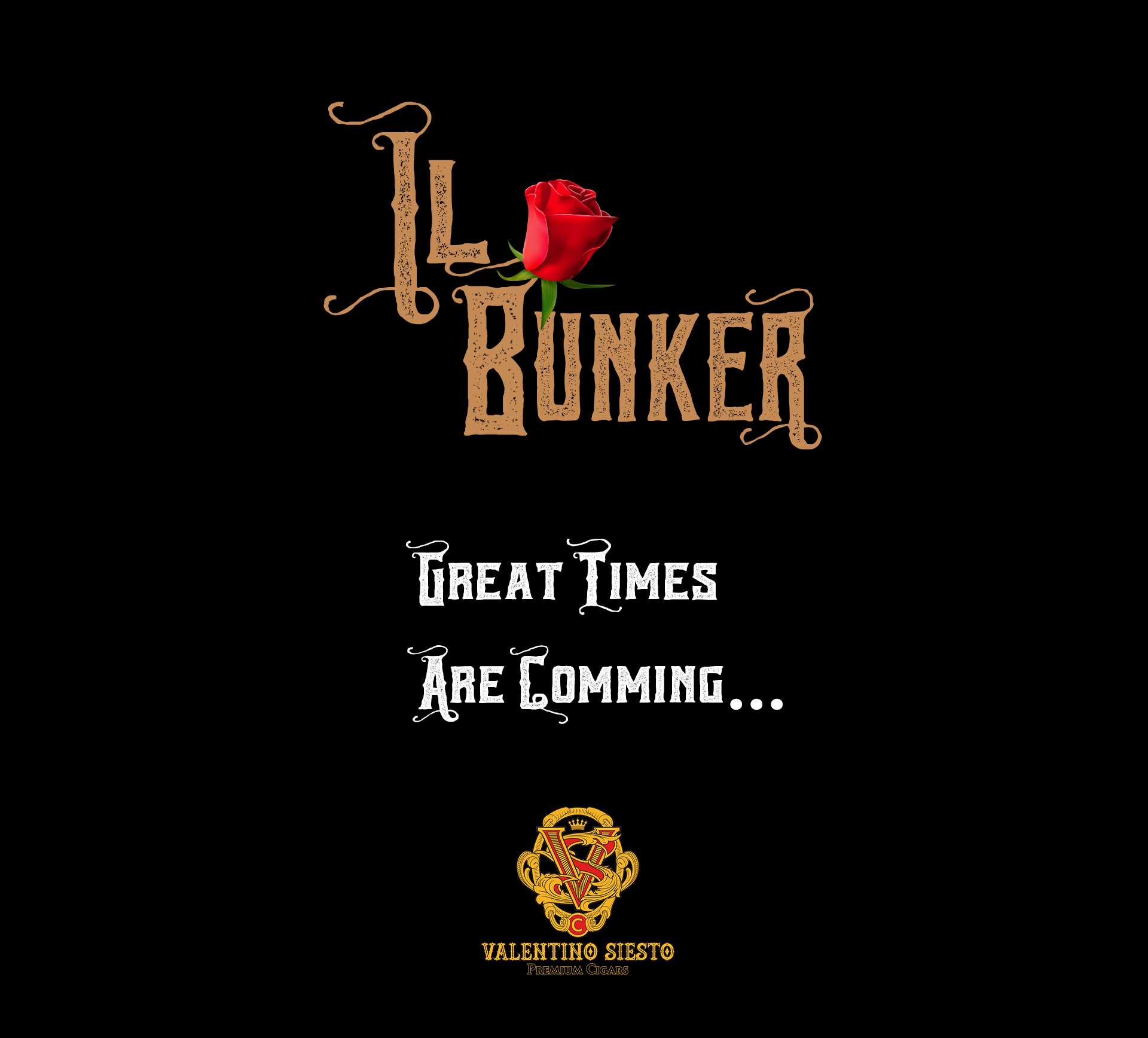 Logo - Il Bunker | Great Times Are Comming... | Valentino Siesta logo